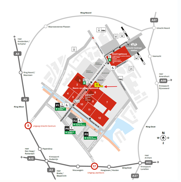 Routebeschrijving jaarbeurs